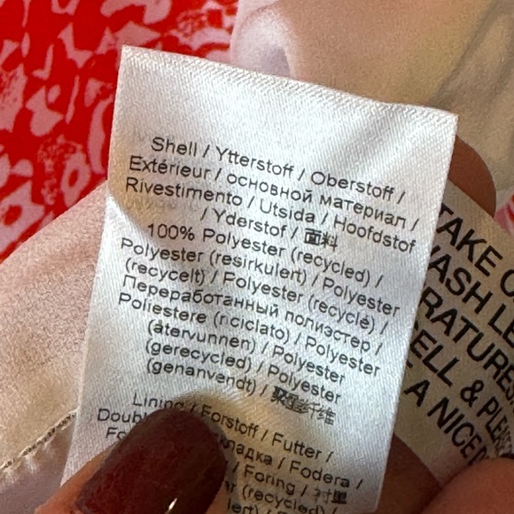 GANNI Abstract Floral Midi Dress sz 38 | sz 6 NWT - Picture 15 of 15